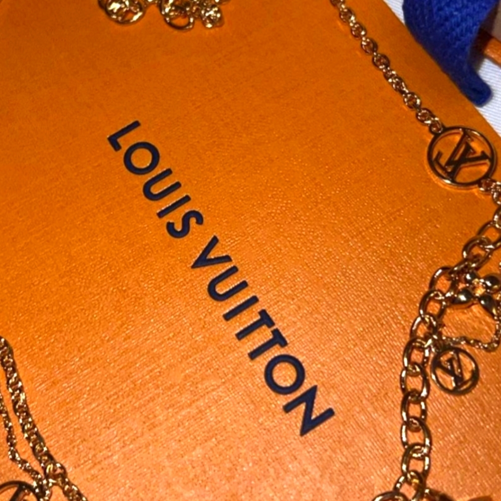 Louis Vuitton Gold Chain with LV Charms